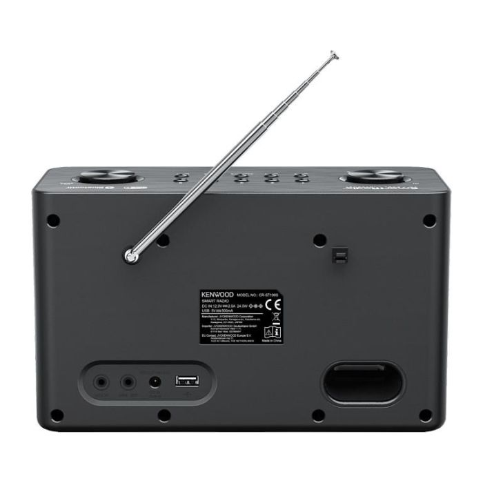 Kenwood CR-ST100S-B Radio Internet Digital con DAB+/FM, Bluetooth, Wi-Fi, Spotify, Altavoces, Pantalla TFT 2.3", Mando a Distancia, Negro