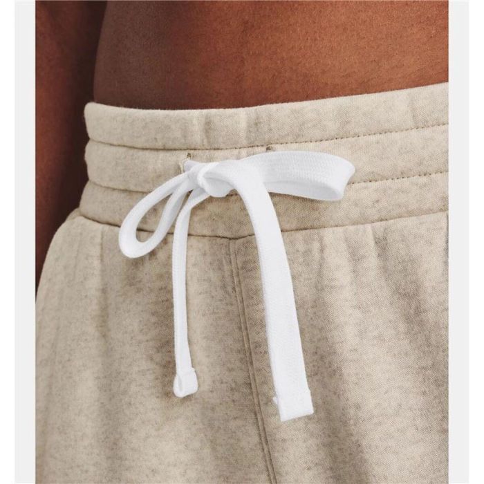 Pantalón Largo Deportivo Under Armour Rival Fleece Joggers Blanco Natural Mujer Pantalón Largo Deportivo Under Armour Rival Fleece Joggers Blanco Natural Mujer