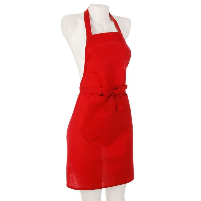 Atmosphera Delantal Rojo 60 x 80 cm para Barbacoa/Cocina - Algodón 1 Atmosphera Delantal Rojo 60 x 80 cm para Barbacoa/Cocina - Algodón 1