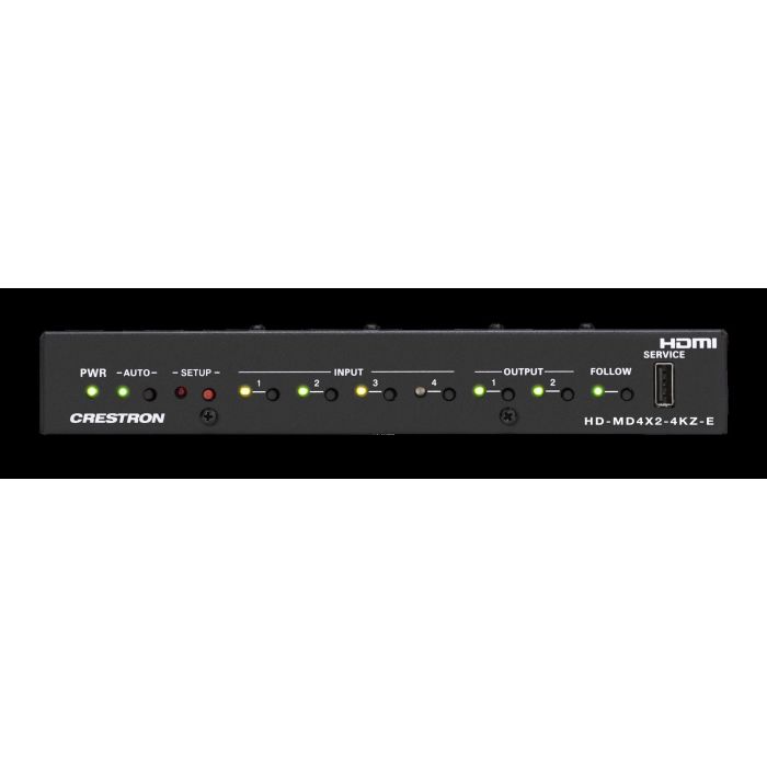 Crestron Conmutador AV HD-MD4X2-4KZ-E 4x2 4K60 4:4:4 HDR 1