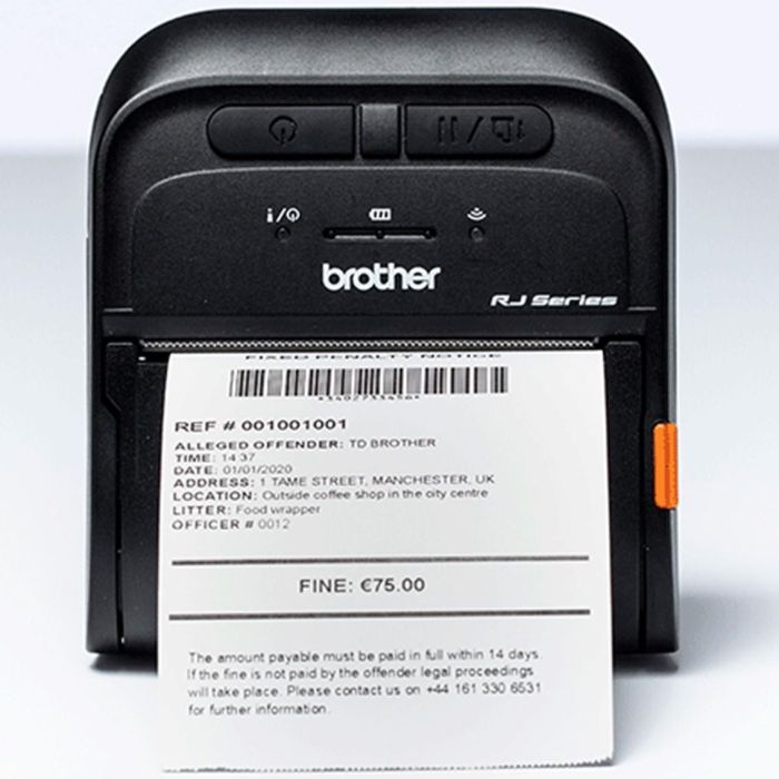 BROTHER Impresora de Etiquetas y Tickets Portatil RJ3035