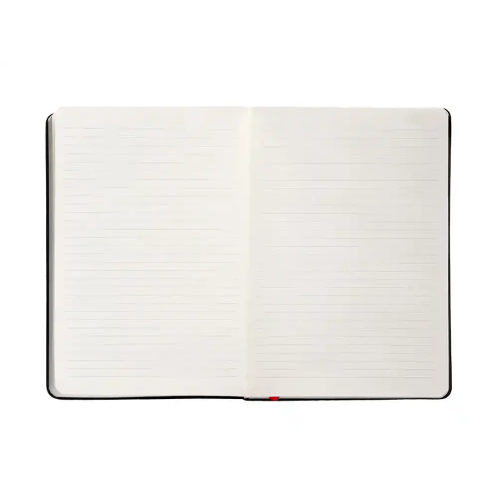 Antartik Cuaderno A4 Negro y Rojo Tapa Dura con Gomilla, 100 Hojas Rayadas 80gr FSC 7 Antartik Cuaderno A4 Negro y Rojo Tapa Dura con Gomilla, 100 Hojas Rayadas 80gr FSC 7