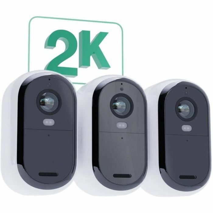 Arlo ARL1716507100797 Pack 3 Cámaras Vigilancia Esenciales 2K con 3 Paneles Solares 5