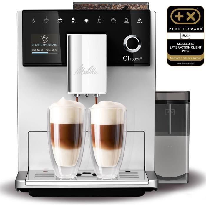 MELITTA CI Touch F630-101 Cafetera con molinillo - Depósito extraíble 1,8L - 2 depósitos de granos - Pantalla táctil - Plata MELITTA CI Touch F630-101 Cafetera con molinillo - Depósito extraíble 1,8L - 2 depósitos de granos - Pantalla táctil - Plata