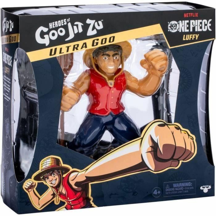 Heroes Of Goo Jit Zu HER0630996429396 Ultragoo Luffy One Piece Figura Estirable 17cm con Accesorios 2