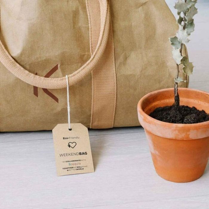 Bolsa de Viaje KSIX WeekendBag Marrón Eco-friendly papel kraft 2 Bolsa de Viaje KSIX WeekendBag Marrón Eco-friendly papel kraft 2