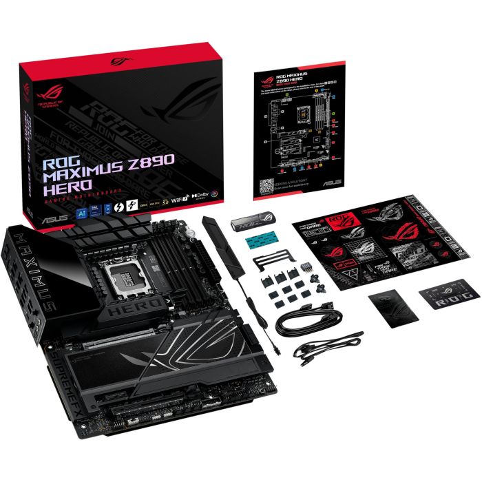 Asus ROG MAXIMUS Z890 HERO 90MB1ID0-M0EAY0 Intel LGA 1851 Z890 ATX Placa Base 4 DDR5 WiFi 4 Asus ROG MAXIMUS Z890 HERO 90MB1ID0-M0EAY0 Intel LGA 1851 Z890 ATX Placa Base 4 DDR5 WiFi 4