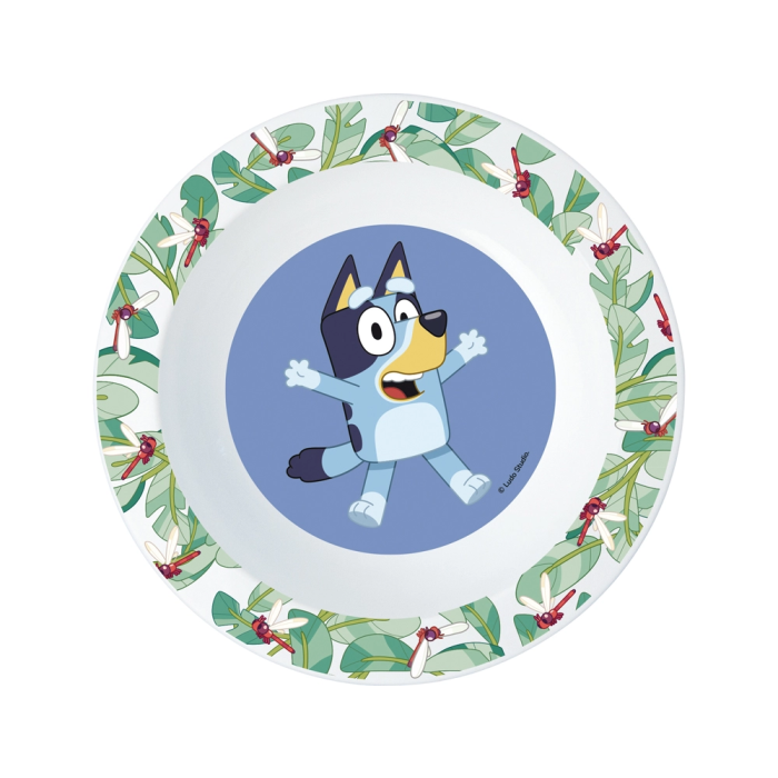 Stor Set Plato, Cuenco, Vaso, Cuchara y Tenedor Bluey (apto para microondas) Edad mínima 6 meses 2