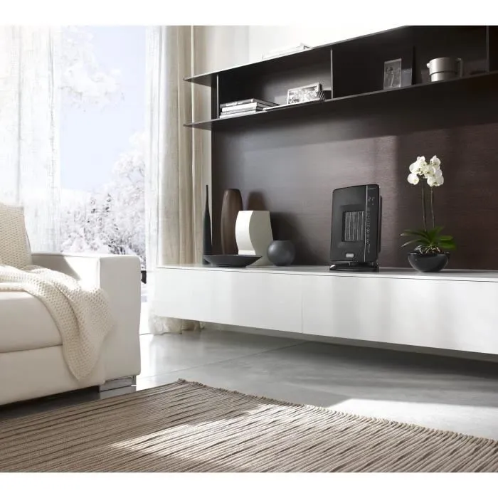 Delonghi Calentador de Ventilador de Cerámica Móvil DCH7032 - 2200W, 3 Potencias, Sistema de Silencio 3