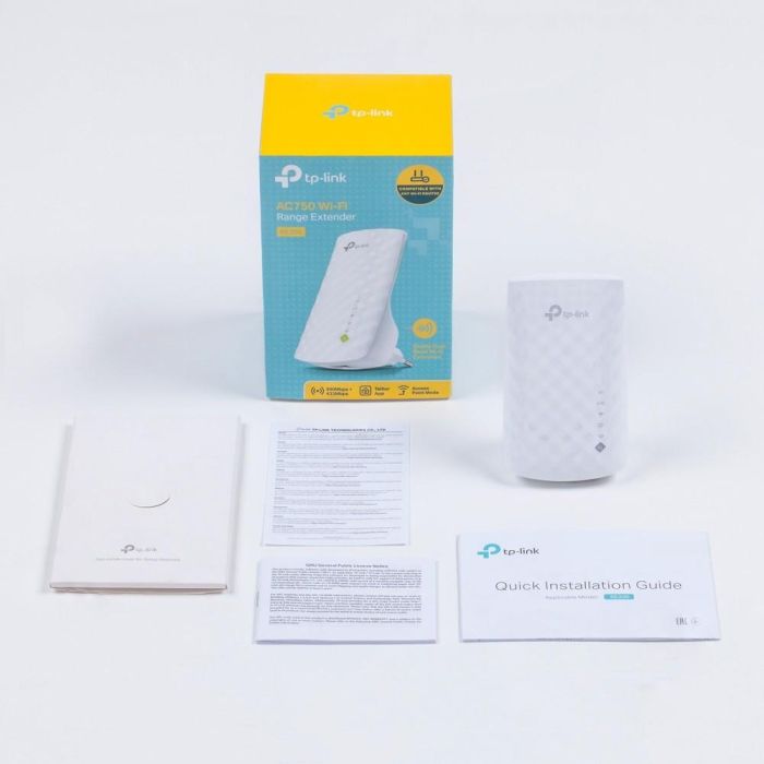 TP-Link AC750 RE200 Extensor WiFi Banda Dual 750Mbps, 3 Antenas Internas, Puerto Ethernet 4
