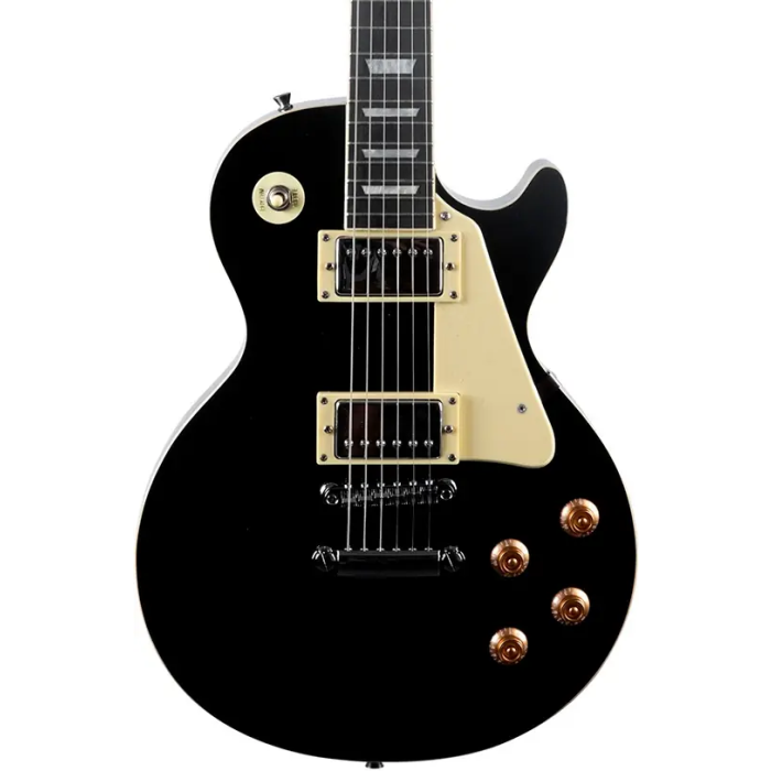 EKO Guitarra Eléctrica LS300 Tipo LP Les Paul Negra 6 Cuerdas Cuerpo Álamo Mástil Arce Diapasón Laurel Pastillas Humbucker 5