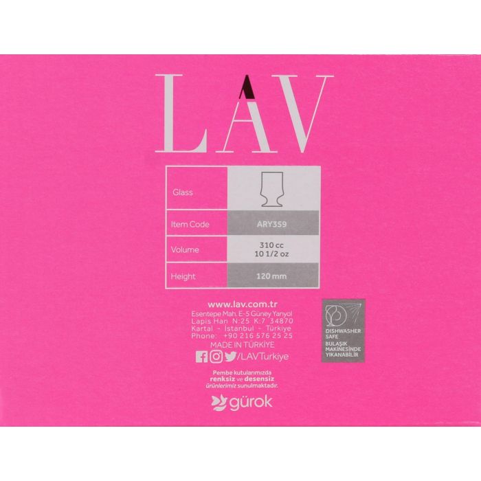 Set de 6 vasos Arya 310 cc - Lav (8 Cajas) 2 Set de 6 vasos Arya 310 cc - Lav (8 Cajas) 2