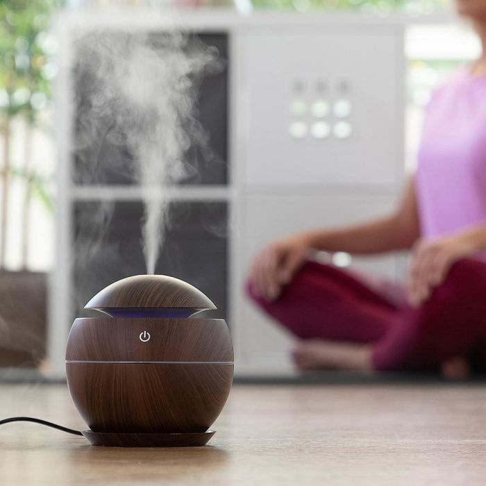 Mini Humidificador Difusor de Aromas Dark Walnut InnovaGoods 2