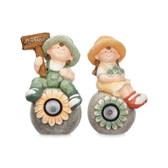 Figura Solar Flor Ibergarden 22.5x41.5x21 cm Poliresina Colores Surtidos (2 Unidades) 3 Figura Solar Flor Ibergarden 22.5x41.5x21 cm Poliresina Colores Surtidos (2 Unidades) 3