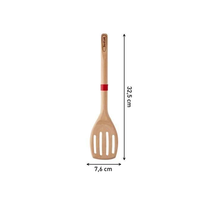 Espátula angular TEFAL Ingenio - Madera de haya y silicona de platino - 32 cm 1