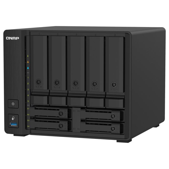 QNAP TS-932PX-4G 9-Bay NAS AL324 4GB DDR4 5x8,89cm 3,5Zoll 4x6,35cm 2,5Zoll drive slots 2x10GbE SFP+ LAN 2x2.5GbE LAN