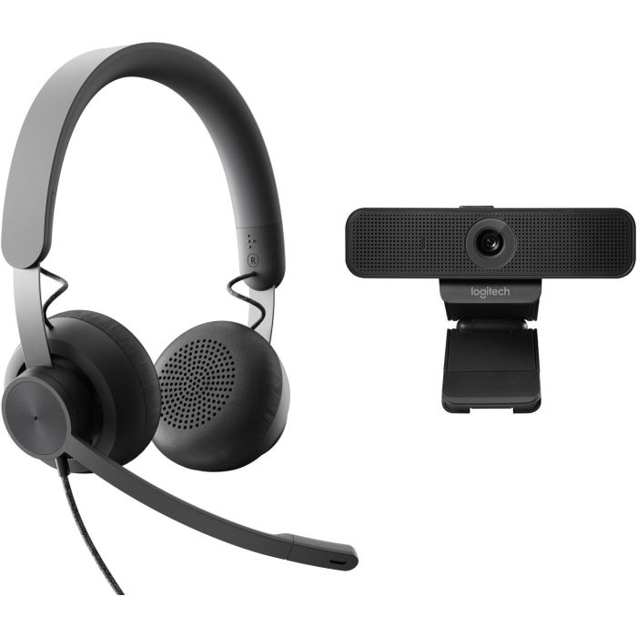 Logitech Wired Personal Video CollabKit EMEA - Sistema Videoconferencia Full HD Grafito