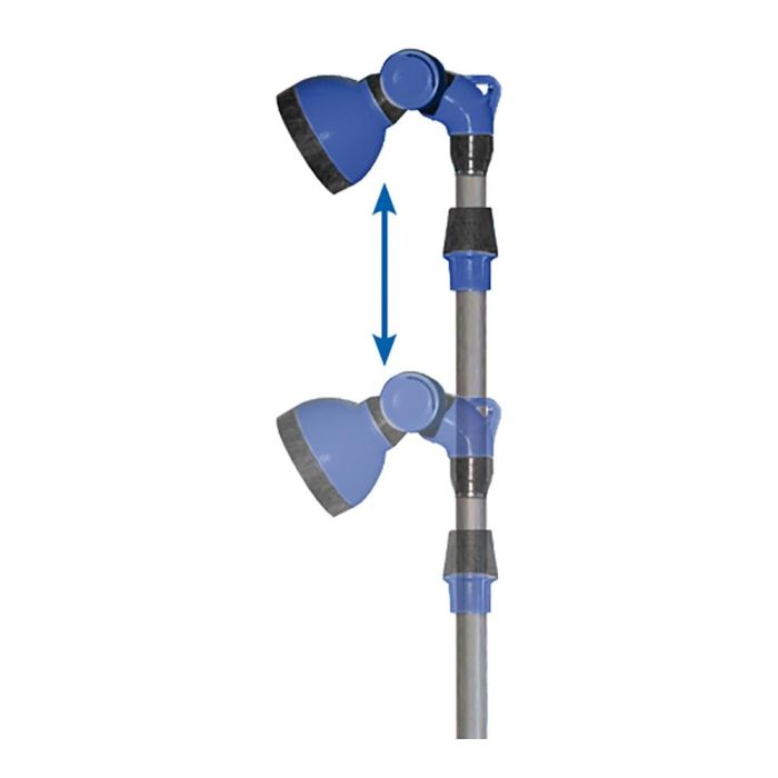 Blue Bird-Altadex Ducha de jardín con trípode 130-210cm Azul, Aluminio, ABS, Cabezal Orientable, Llave de Corte 2