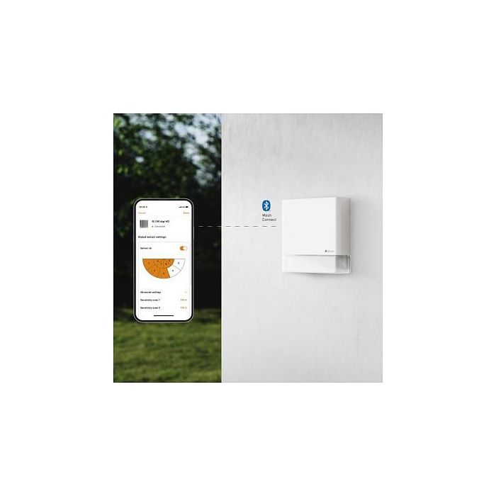 Steinel MD IR D180 COM1 Sensor de Movimiento Exterior PIR, Blanco, IP54, 180°, Bluetooth, para Pared Steinel MD IR D180 COM1 Sensor de Movimiento Exterior PIR, Blanco, IP54, 180°, Bluetooth, para Pared