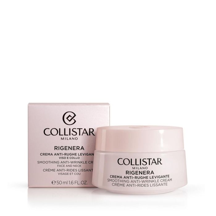 Collistar RIGENERA Crema Alisadora Antiarrugas & Antiedad Facial Hidratante con Ácido Hialurónico y Péptidos Biomiméticos 50 ml 1