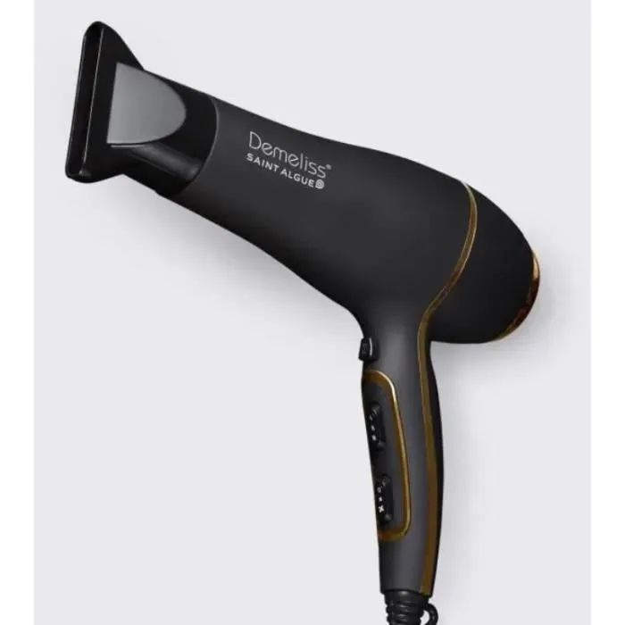 Saint Algue Secador de Pelo Demeliss ULTRA 2200 Turmalina Iónica DC 2200W con Concentrador, 2 Velocidades y 3 Temperaturas 1