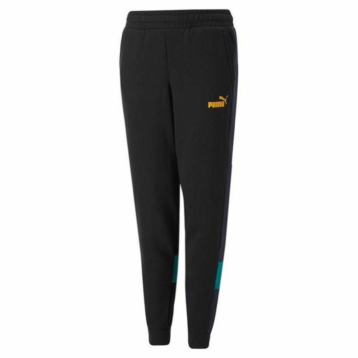Pantalón de Chándal para Niños Puma Essentials+ Colorblock Negro Niños 0 Pantalón de Chándal para Niños Puma Essentials+ Colorblock Negro Niños 0
