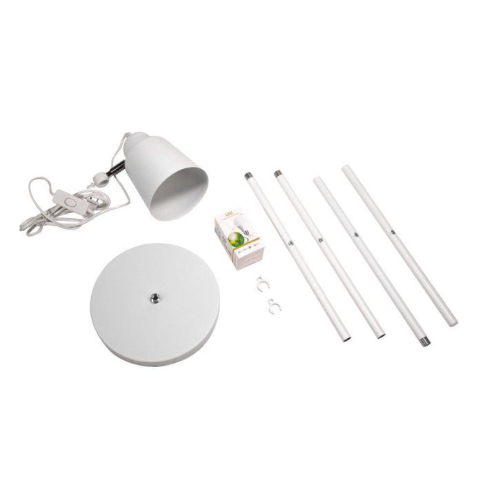 Saga SKD-F1008 Lámpara de Pie de Metal Minimalista, Moderna con Casquillo E27. Iluminación Decorativa para Salón, Dormitorio. 5 Saga SKD-F1008 Lámpara de Pie de Metal Minimalista, Moderna con Casquillo E27. Iluminación Decorativa para Salón, Dormitorio. 5