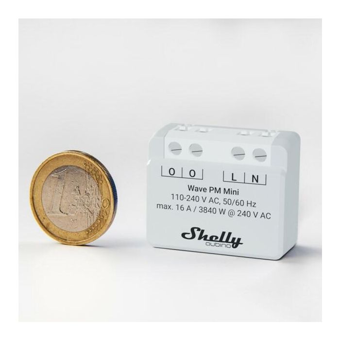 Shelly Relais Inteligente Wave PM Mini Z-Wave 1 Shelly Relais Inteligente Wave PM Mini Z-Wave 1