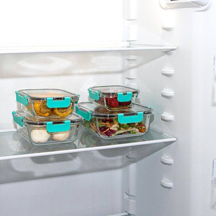 Quid Recipiente Hermético Vidrio Purity 104 cL 20,7x15,4x7 cm Transparente 3 Quid Recipiente Hermético Vidrio Purity 104 cL 20,7x15,4x7 cm Transparente 3