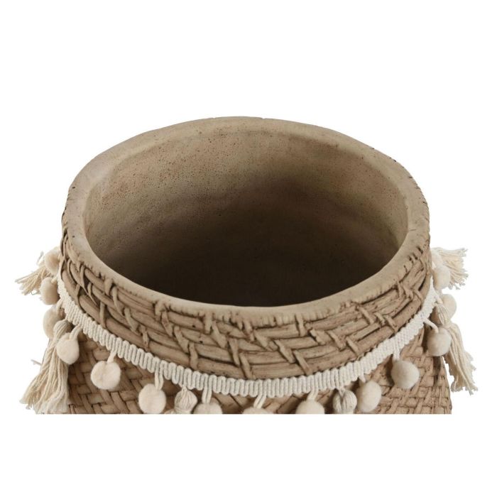 Macetero Tropical DKD Home Decor Marron Claro 29 x 25 x 30 cm Set de 2 2 Macetero Tropical DKD Home Decor Marron Claro 29 x 25 x 30 cm Set de 2 2