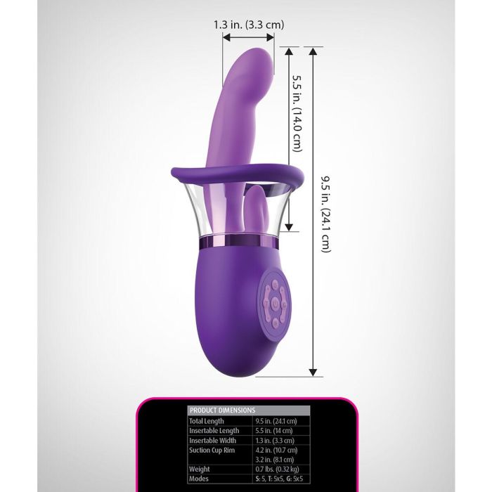 Vibrador anal Pipedream Fantasy for her Morado 2 Vibrador anal Pipedream Fantasy for her Morado 2