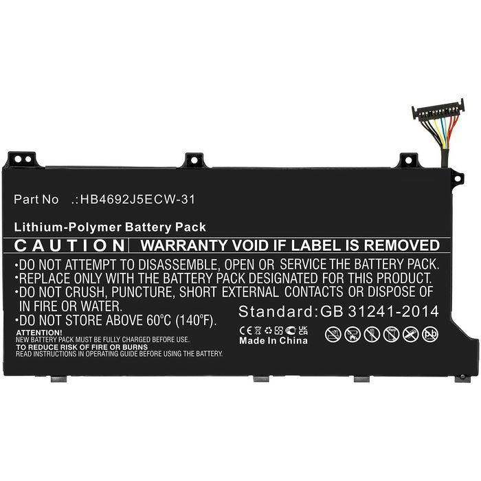 CoreParts Battery for Huawei Notebook, Laptop, 34.20Wh Li-Polymer 11.4V 3000mAh, Black for HLY-19R, KPL-WOOB, Magicbook 14, MagicBook 15, MagicBook 15 4500U, MagicBook KPL-WOOB, MagicBook Pro HLY-19R, MagicBook VLT-W50, MagicBook VLT-W60A, MateBook D 15, CoreParts Battery for Huawei Notebook, Laptop, 34.20Wh Li-Polymer 11.4V 3000mAh, Black for HLY-19R, KPL-WOOB, Magicbook 14, MagicBook 15, MagicBook 15 4500U, MagicBook KPL-WOOB, MagicBook Pro HLY-19R, MagicBook VLT-W50, MagicBook VLT-W60A, MateBook D 15,