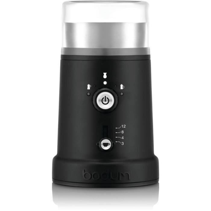 Bodum 12041-01EURO Molinillo de café eléctrico Bistro de láminas regulable