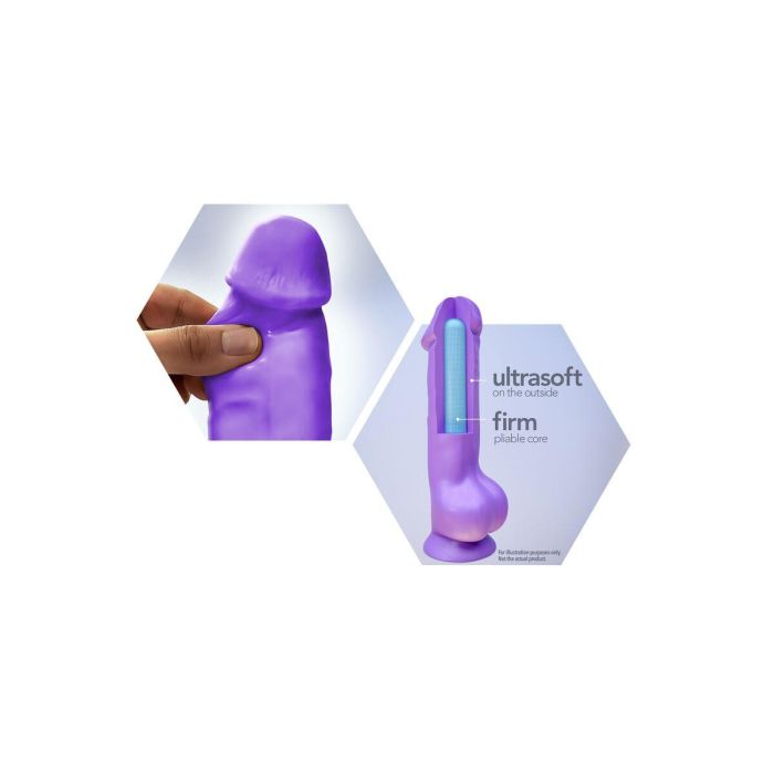Dildo Blush Au Naturel Morado Ø 5,8 cm 3 Dildo Blush Au Naturel Morado Ø 5,8 cm 3
