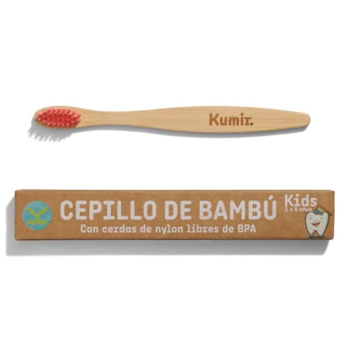 Lovyc Kids cepillo de dientes bambu rojo Lovyc Kids cepillo de dientes bambu rojo