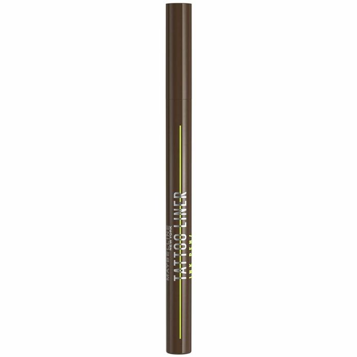 Maybelline Tattoo Liner Ink Pen #882 Pitch Brow, Eyeliners y Lápices Delineadores de Ojos, Resistente al Agua, 24h, 1 u