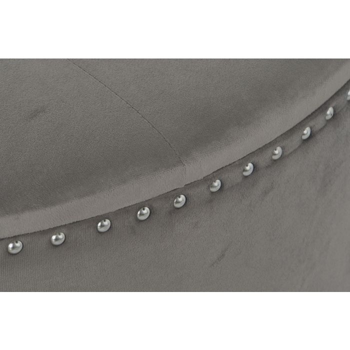 DKD Home Decor Descalzadora Gris Plateado 80 x 43 x 80 cm 2