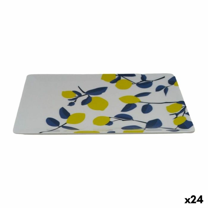 Bandeja de Aperitivos La Mediterránea Limón 20 x 13 x 2 cm (24 Unidades) Bandeja de Aperitivos La Mediterránea Limón 20 x 13 x 2 cm (24 Unidades)