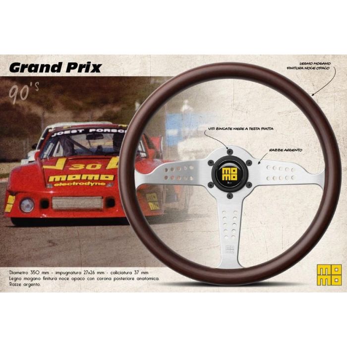 Momo Volante Madera Grand Prix 350 Mz MOMVGRPRIXMZ350 2