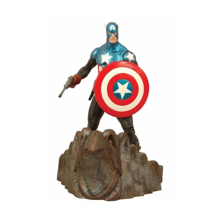 Diamond Select Toys Marvel Figura del Capitán América versión Bucky Barnes 18 cm Marvel Select