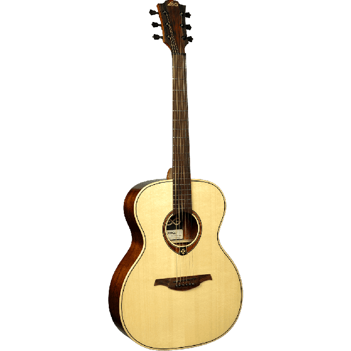 LAG Tramontane 88 Guitarra Acústica Auditorium Tapa Abeto Engelmann Macizo Barniz Brillante Natural 1
