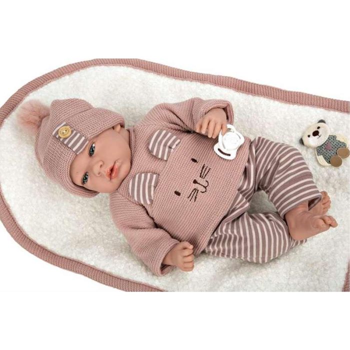 Muñecas Arias Muñeca Elegance Andie con Mantita 40 cm Cuerpo Blando 11