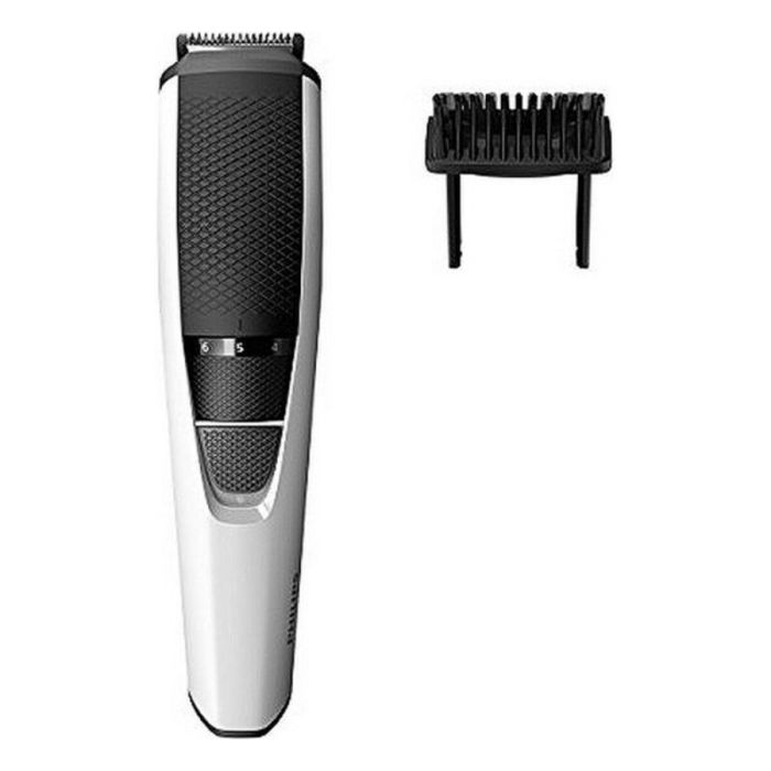 Philips Cortapelos Beardtrimmer BT3206/14 con Sistema Lift & Trim, 10 Posiciones de Longitud, Uso 45 Minutos sin Cable, Color Blanco 1