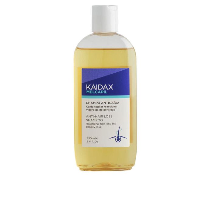 KAIDAX MELCAPIL Champú Anticaída 250 ml – 92% Ingredientes Naturales, para Mujer, Apto Vegano