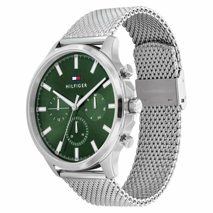 Reloj Hombre Tommy Hilfiger 1683474 Verde Plateado 2 Reloj Hombre Tommy Hilfiger 1683474 Verde Plateado 2