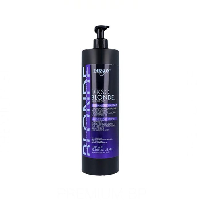 Dikson Champú Dikso Blonde Anti Yellow para cabello decolorado o con mechas 1000 ml