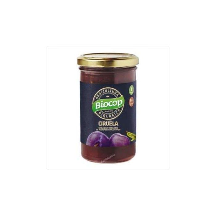 BIOCOP Compota de Ciruela Bio 265g – Vegana y Sin Gluten, con Zumo de Manzana Concentrado