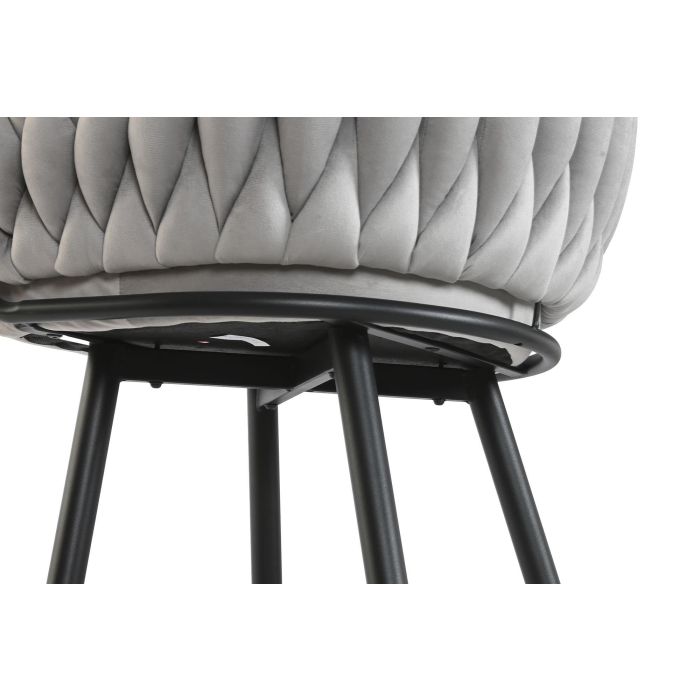 Taburete Moderno DKD Home Decor Gris Negro 58 x 101 x 53 cm 6 Taburete Moderno DKD Home Decor Gris Negro 58 x 101 x 53 cm 6