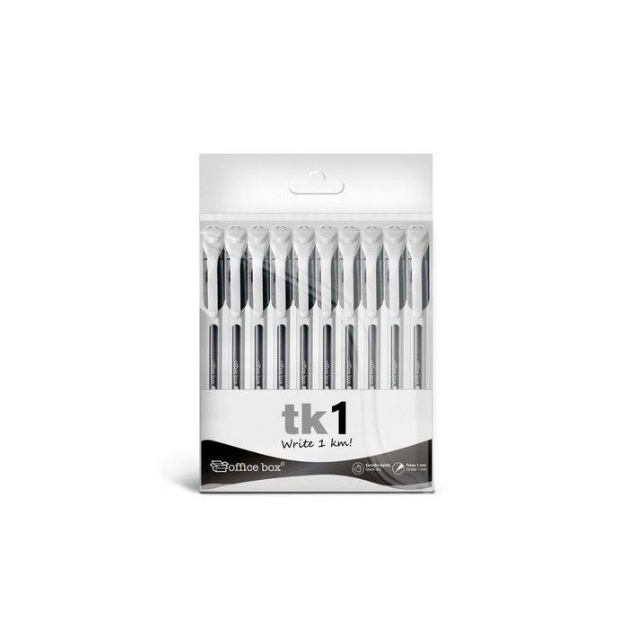 Boligrafo Office Box Tk1 1Mm Negro Bolsa De 10