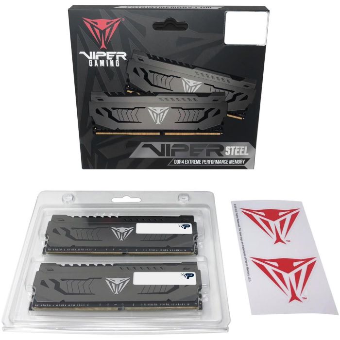 Patriot PVS416G320C6K, Kit de Memoria RAM DIMM DDR4 Viper Steel 16GB (2x 8GB) 3200MHz, Dual-Kit, XMP, Gris 5